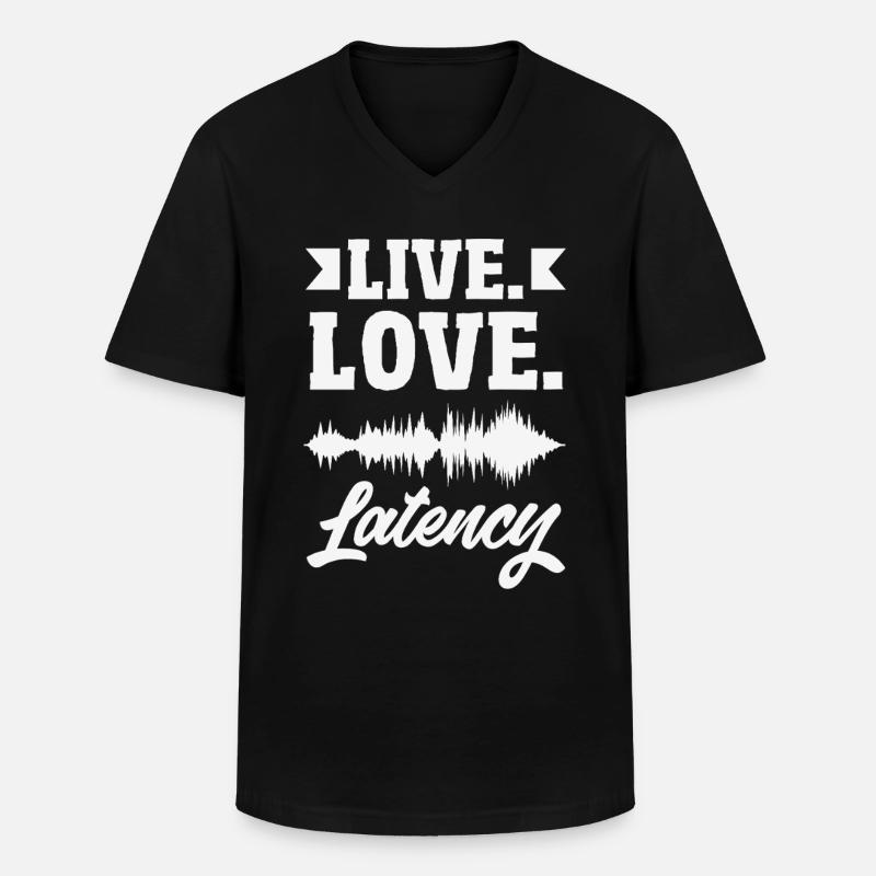 Lustiger Audiovisueller Techniker AV Tec - Männer-T-Shirt mit V-Ausschnitt - Schwarz