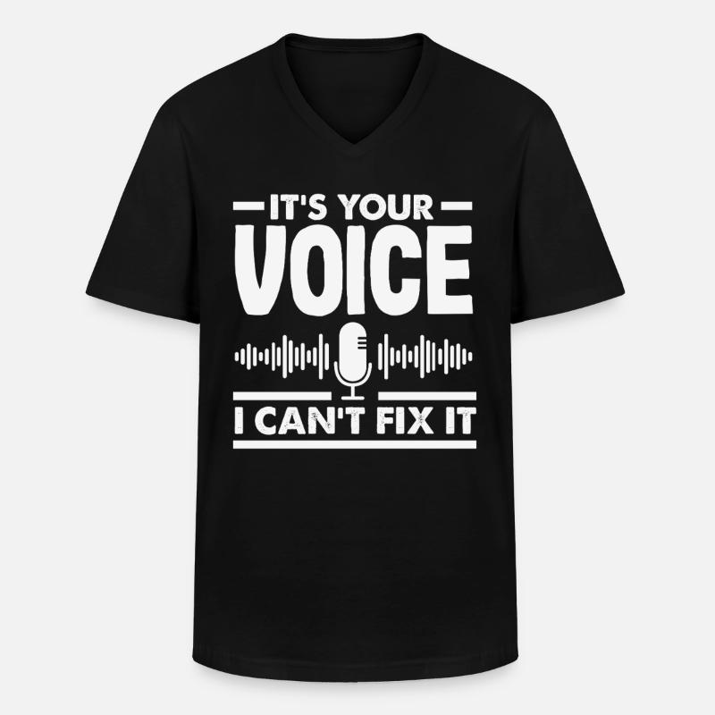 Lustiger Audiovisueller Techniker AV Tec - Männer-T-Shirt mit V-Ausschnitt - Schwarz
