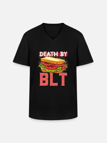 Death by BLT - Men's V-Neck T-Shirt - black