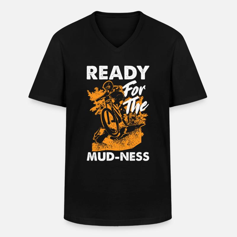 Schotterrad Cyclocross Mit Cyclocross - Männer-T-Shirt mit V-Ausschnitt - Schwarz