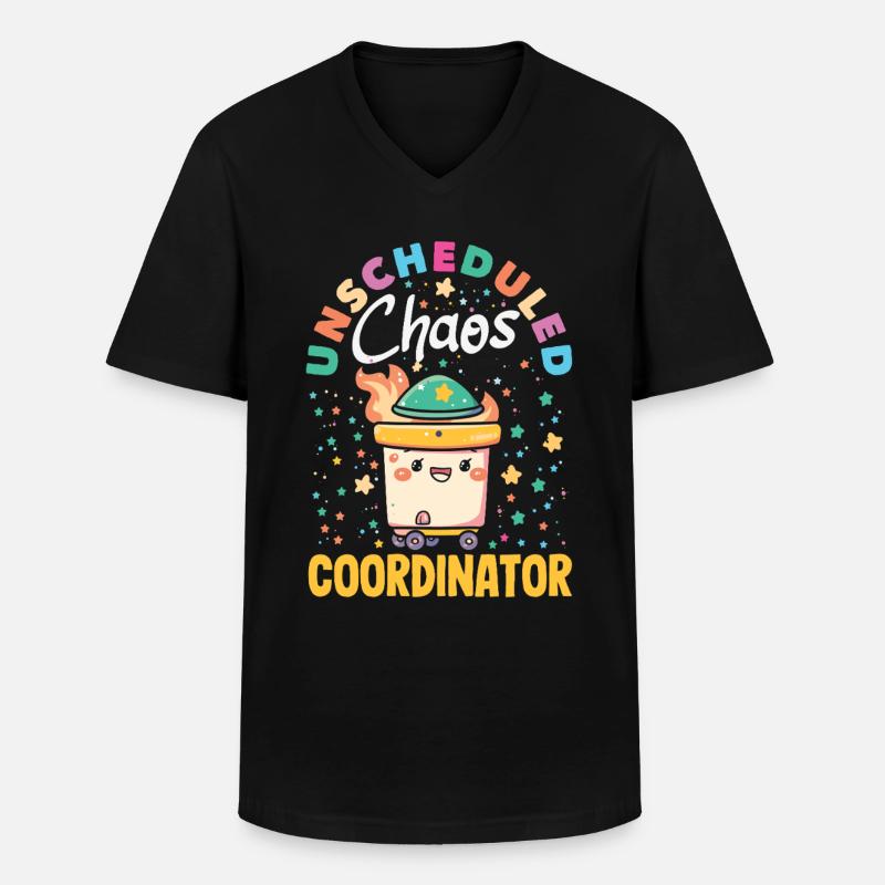 Müllcontainer Fire Response Team Leader - Männer-T-Shirt mit V-Ausschnitt - Schwarz