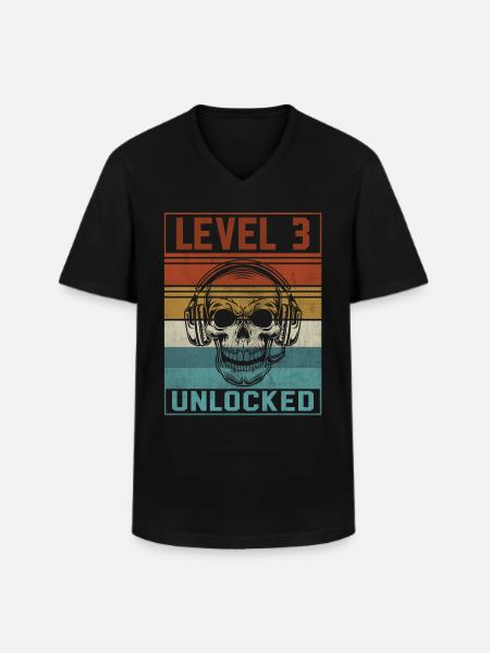 Gamer 3rd Birthday - Men's V-Neck T-Shirt - black