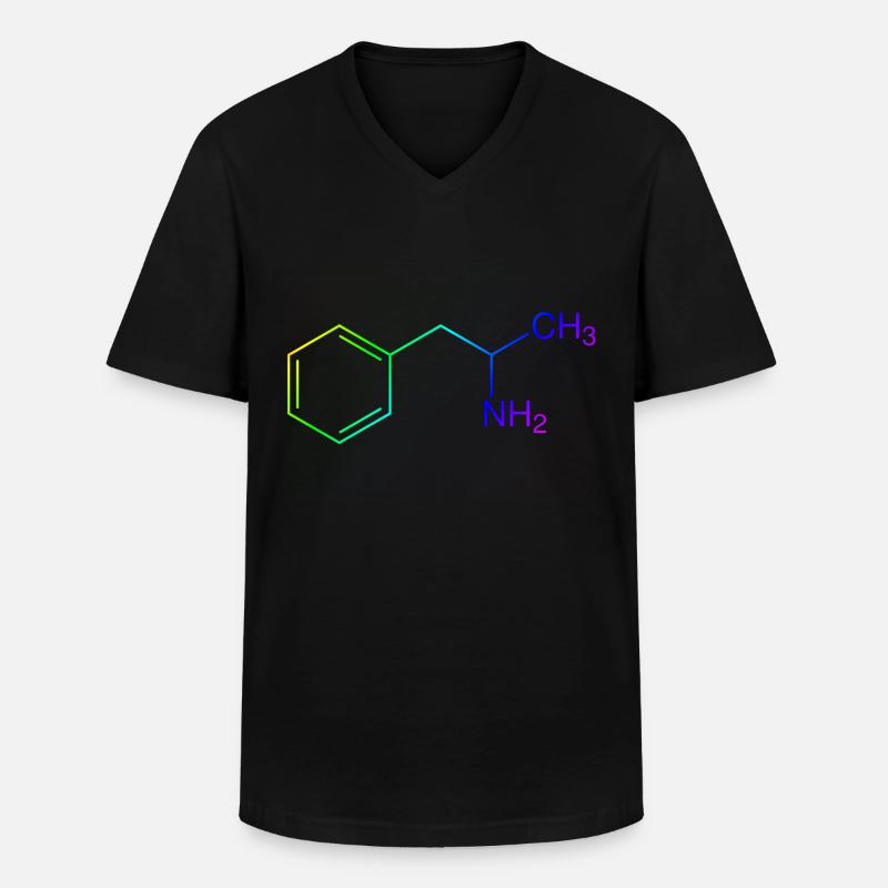 Speed Amphetamin Pepp - Männer-T-Shirt mit V-Ausschnitt - Schwarz
