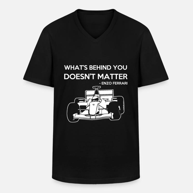 Rennwagen Ferrari Geschenk - Männer-T-Shirt mit V-Ausschnitt - Schwarz