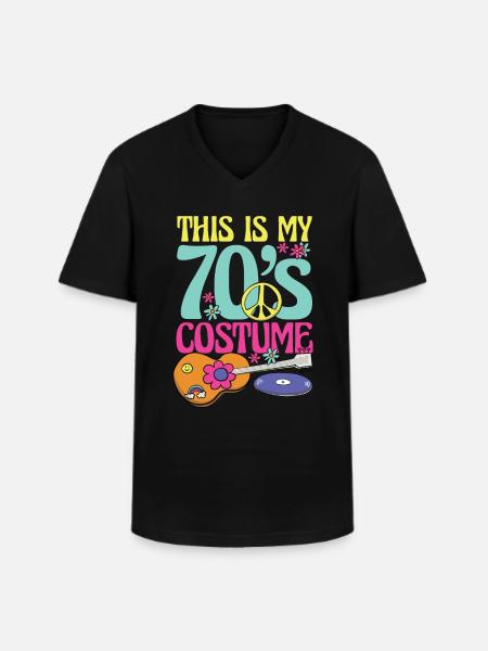 Ceci est mon costume des années 70 pour tous ceux qui aiment les années 70 - T-shirt col V Homme - noir