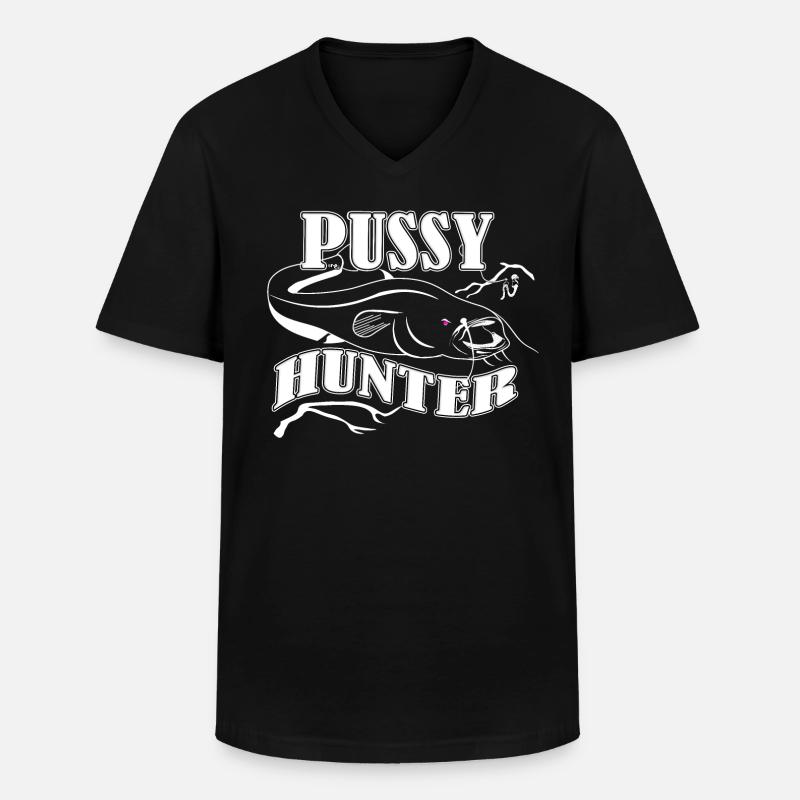 Welsjäger - Männer-T-Shirt mit V-Ausschnitt - Schwarz