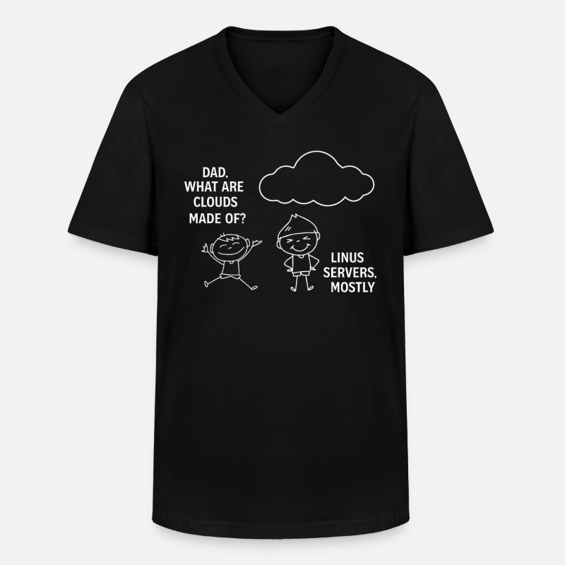 Programming Software Developer Computer Engineer - Men's V-Neck T-Shirt - black