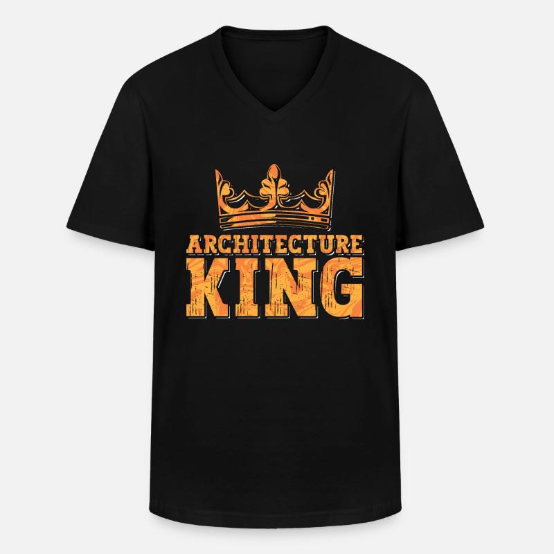 Architecture King Architectural Builder Architects - Men's V-Neck T-Shirt - black