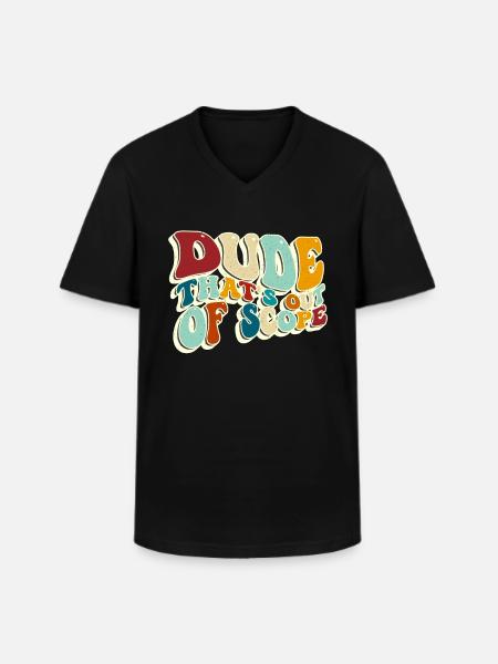 Projektledelse fyr, der er ude af teamleder - Klassisk herre T-shirt med V-udskæring - sort