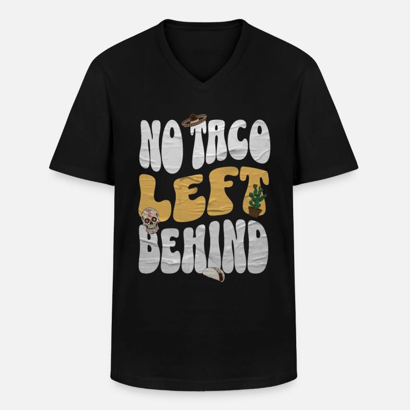 Taco - Männer-T-Shirt mit V-Ausschnitt - Schwarz