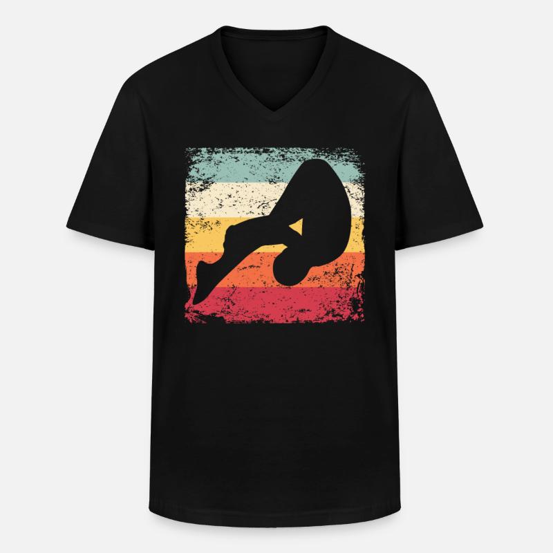 Synchronisierter Wassertaucher High Diver - Männer-T-Shirt mit V-Ausschnitt - Schwarz