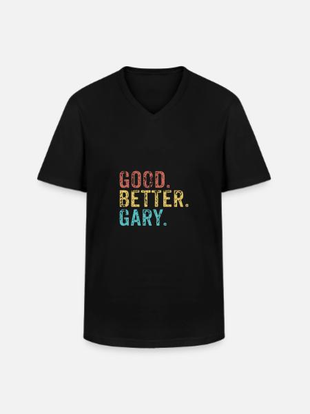 Good better Gary - Men's V-Neck T-Shirt - black
