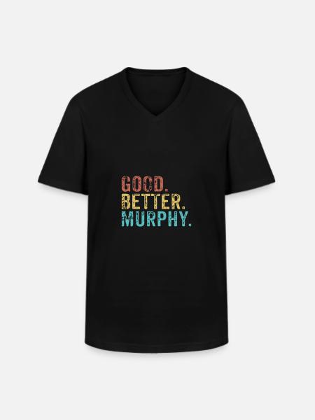 Cool guys are called Murphy - Men's V-Neck T-Shirt - black