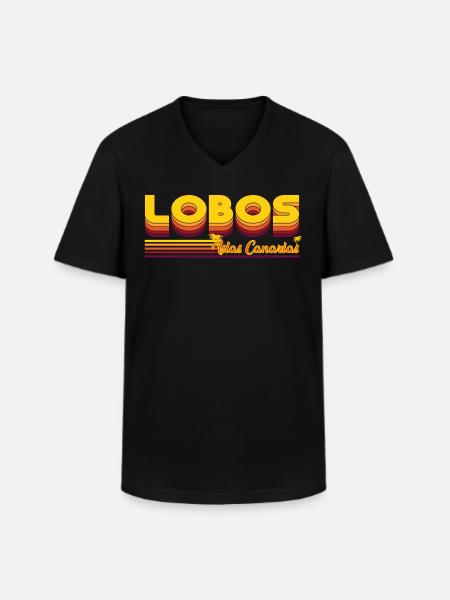 Lobos Canary Island Design - Men's V-Neck T-Shirt - black