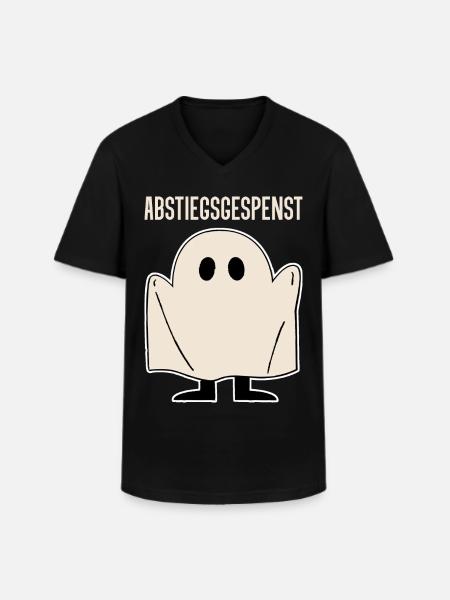 Abstiegsgespenst - Männer-T-Shirt mit V-Ausschnitt - Schwarz