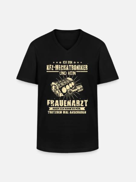 Kfz Mechatroniker - Männer-T-Shirt mit V-Ausschnitt - Schwarz