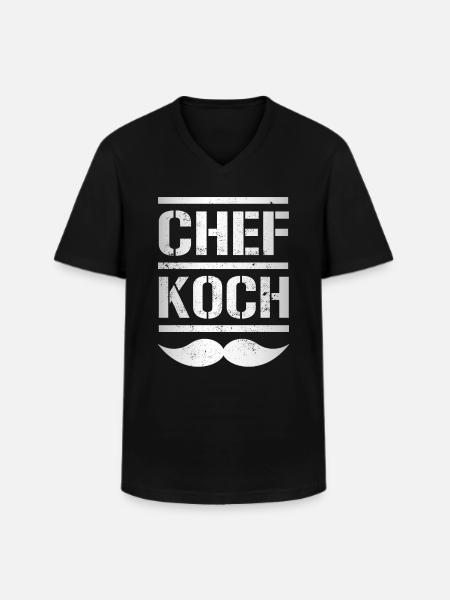 Chef - Men's V-Neck T-Shirt - black