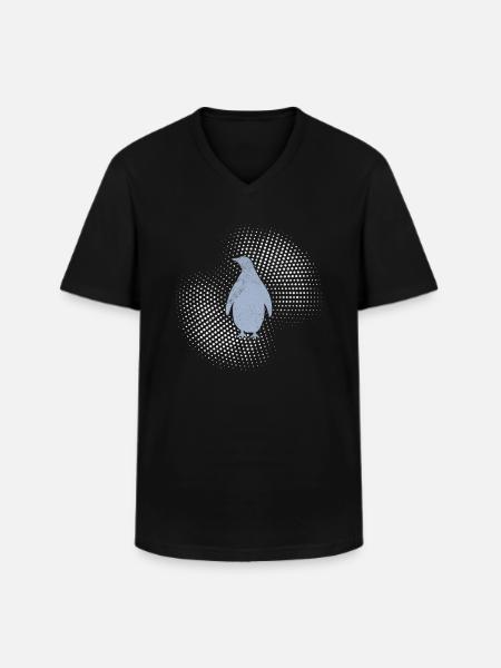 Pingouin - T-shirt col V Homme - noir