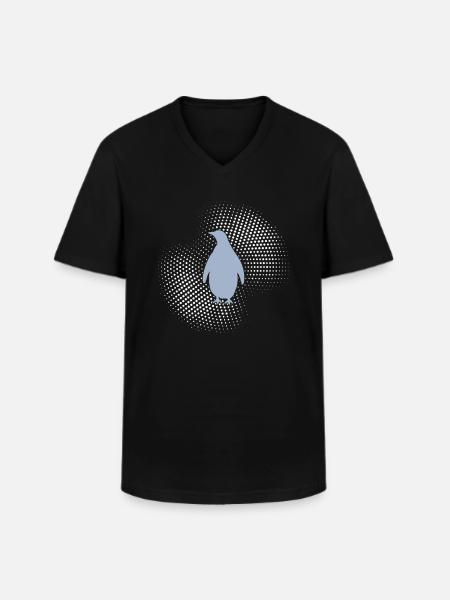 Pingouin - T-shirt col V Homme - noir