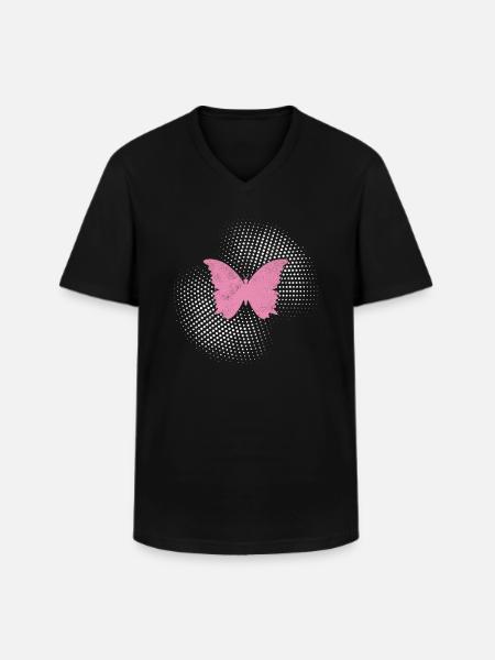 Papillon - T-shirt col V Homme - noir
