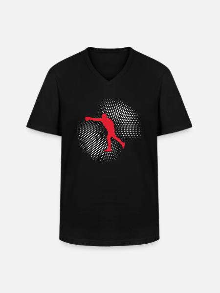 Boxing - Men's V-Neck T-Shirt - black