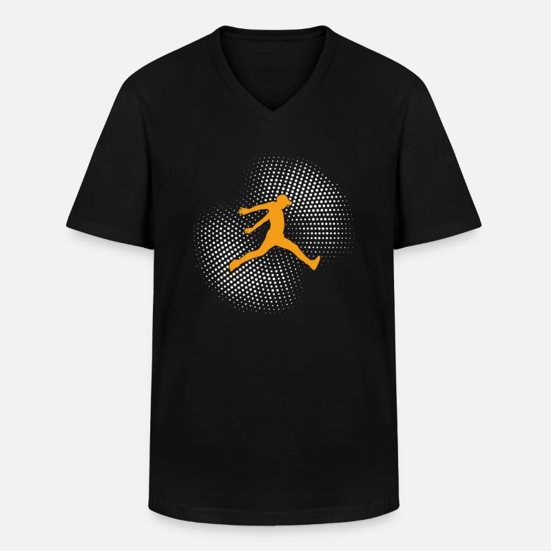 parkour - Männer-T-Shirt mit V-Ausschnitt - Schwarz