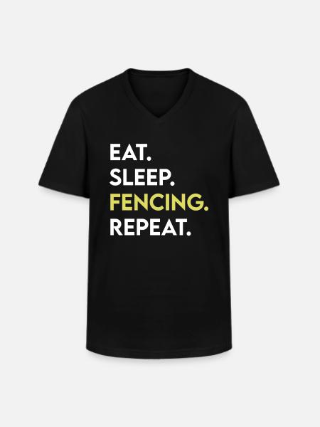Fencing - Men's V-Neck T-Shirt - black