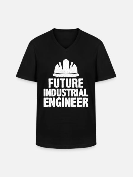 Future Industrial Engineer - Men's V-Neck T-Shirt - black