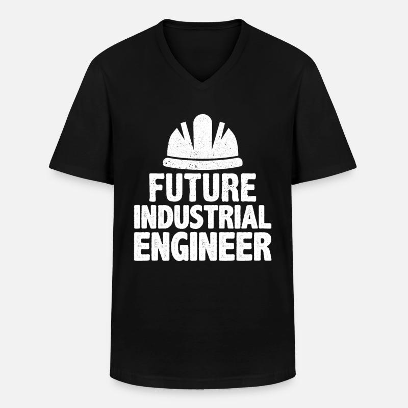 Future Industrial Engineer - Männer-T-Shirt mit V-Ausschnitt - Schwarz