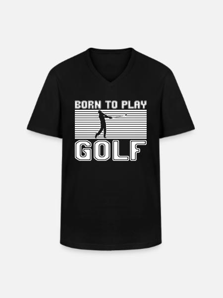 Golfe - T-shirt col V Homme - noir
