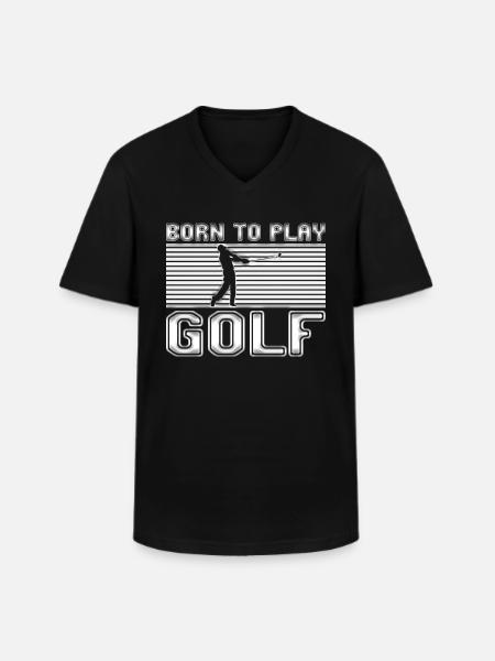 Golfe - T-shirt col V Homme - noir