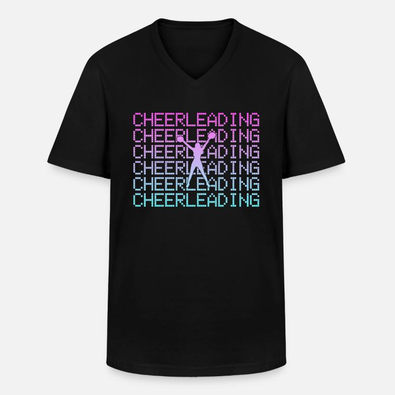 cheerleading - Männer-T-Shirt mit V-Ausschnitt - Schwarz