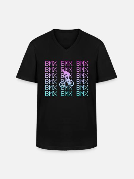 bmx - Men's V-Neck T-Shirt - black