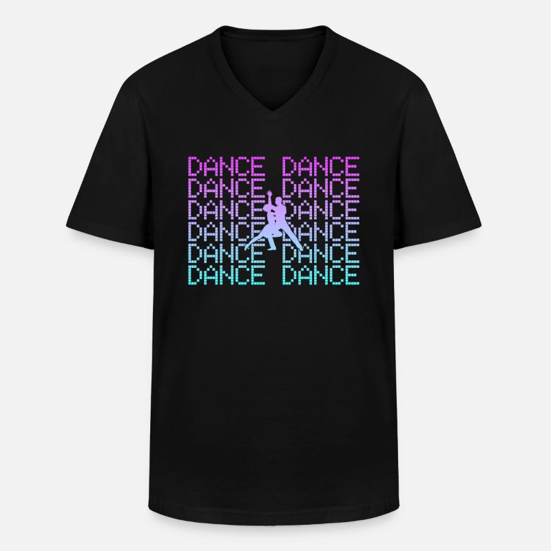 tanzen - Männer-T-Shirt mit V-Ausschnitt - Schwarz