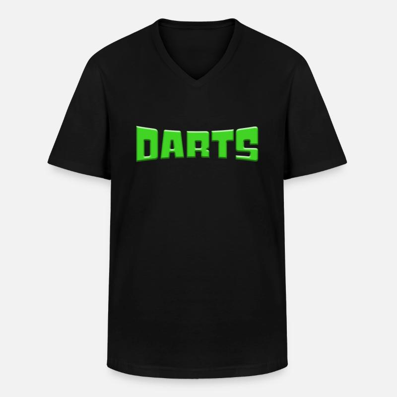darts - Männer-T-Shirt mit V-Ausschnitt - Schwarz