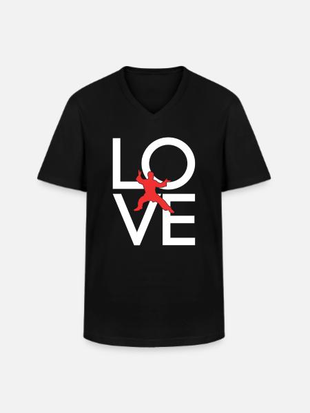 Martial arts - Men's V-Neck T-Shirt - black
