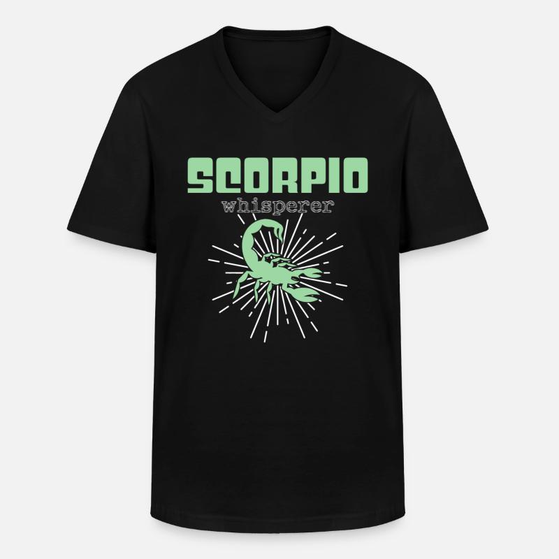 Skorpion Flüsterer - Männer-T-Shirt mit V-Ausschnitt - Schwarz