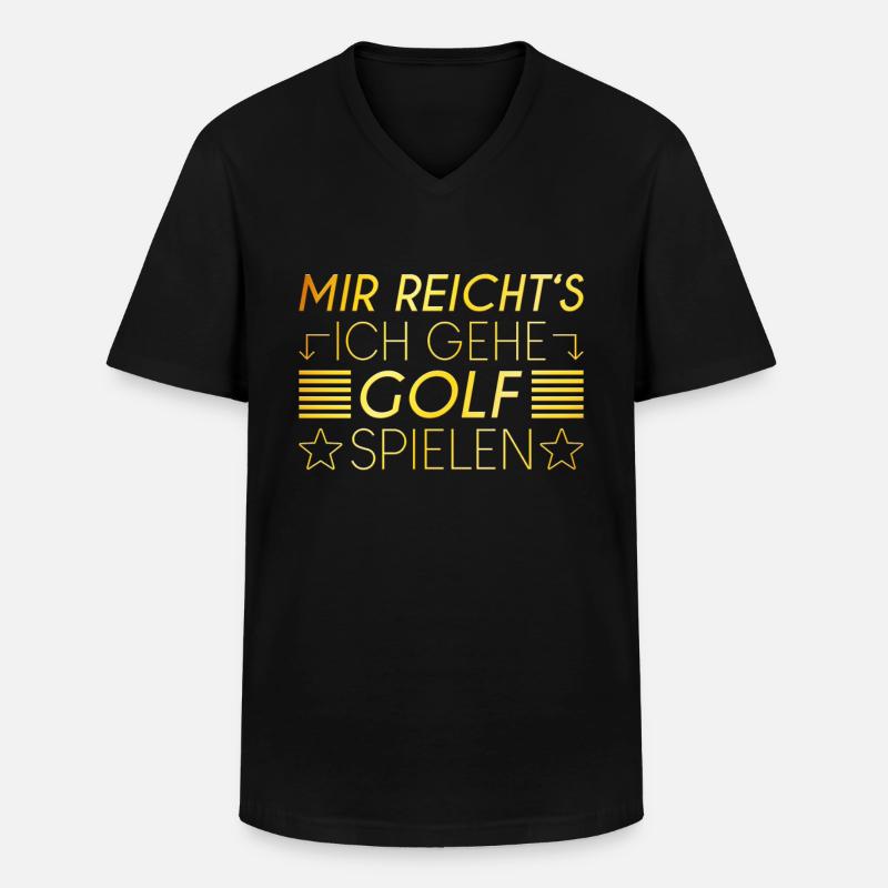 Golf Spruch - Männer-T-Shirt mit V-Ausschnitt - Schwarz