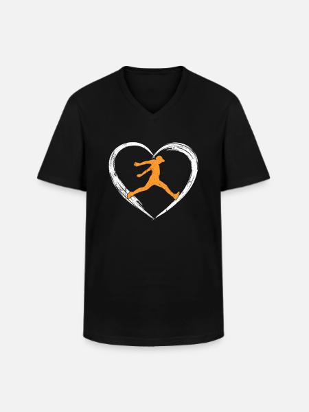 Parkour love - Men's V-Neck T-Shirt - black