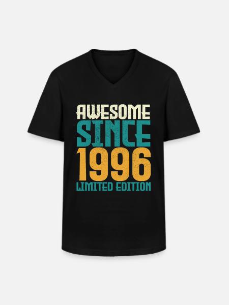 Awesome Since 1996 limited edition. - Men's V-Neck T-Shirt - black