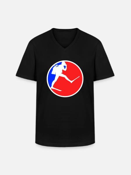 Diving Logo - Men's V-Neck T-Shirt - black