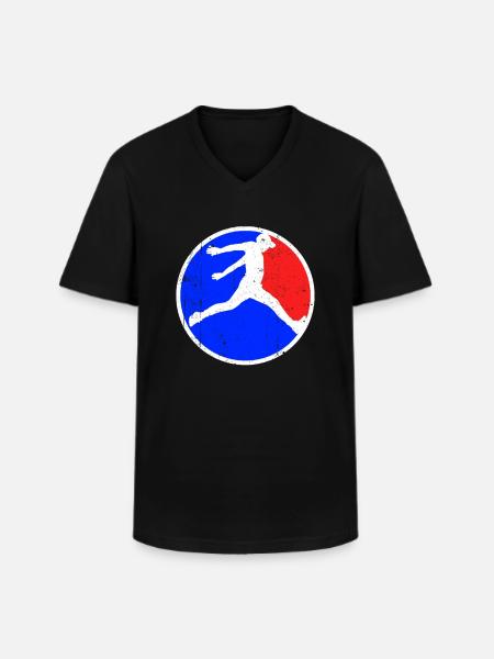 Parkour Logo - Men's V-Neck T-Shirt - black
