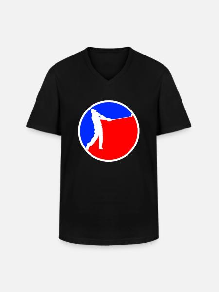 Golf Logo - Men's V-Neck T-Shirt - black
