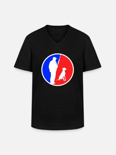 Hunting Logo - Men's V-Neck T-Shirt - black