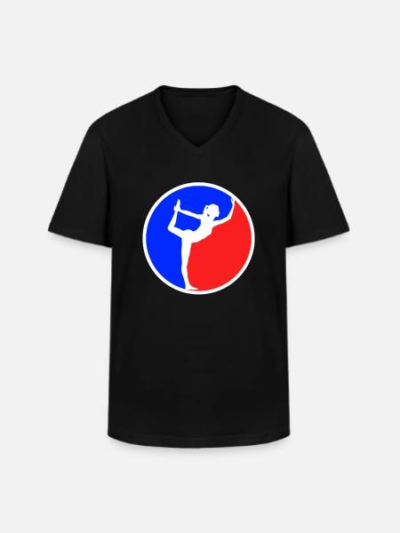 Yoga Logo - Men's V-Neck T-Shirt - black