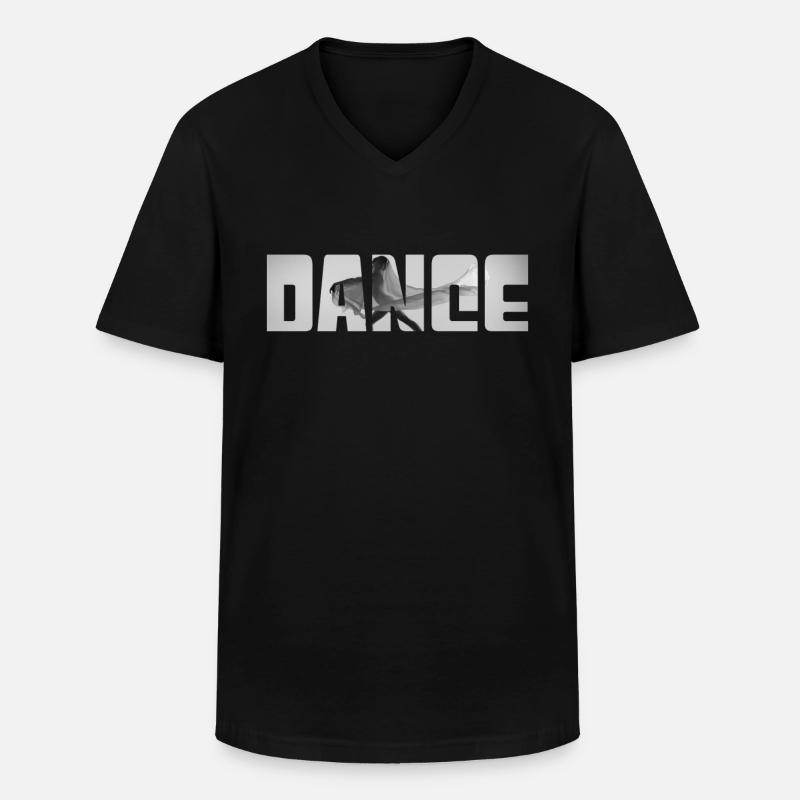 Tanzen - Männer-T-Shirt mit V-Ausschnitt - Schwarz