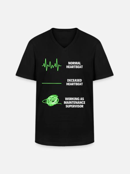 Maintenance Director Professional Worker - Klassiek mannen T-shirt met V-hals - zwart