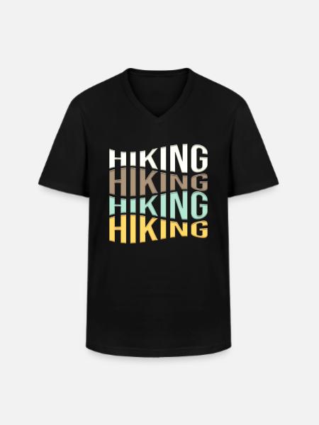 Wander - Men's V-Neck T-Shirt - black