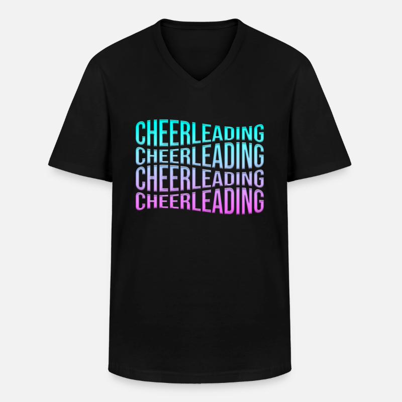 cheerleading - Männer-T-Shirt mit V-Ausschnitt - Schwarz