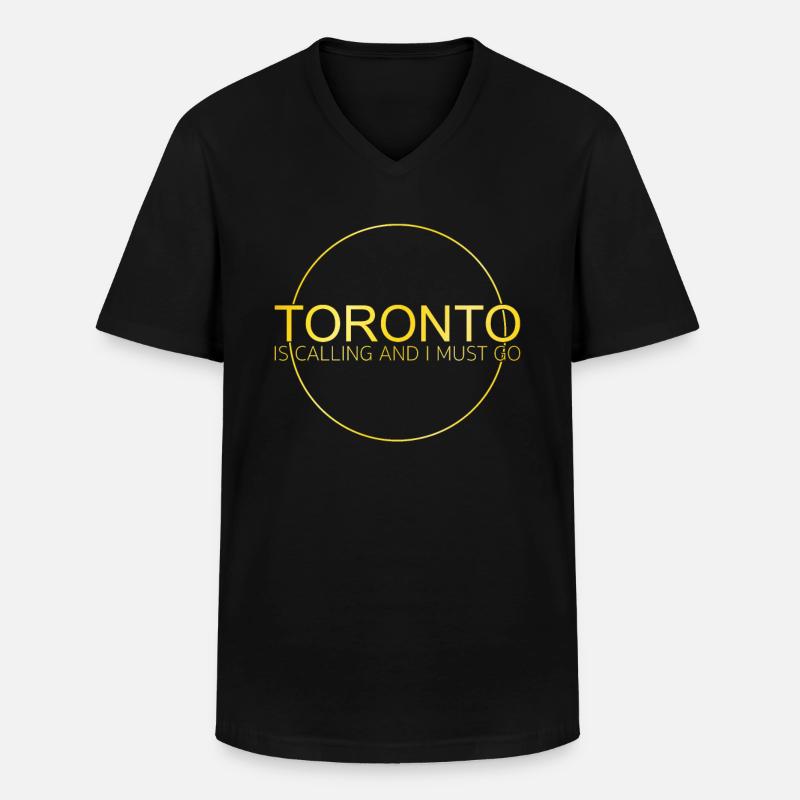 Toronto Spruch - Männer-T-Shirt mit V-Ausschnitt - Schwarz